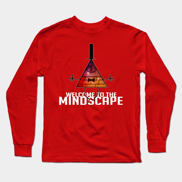 Welcome to The Mindscape -Burning Long Sleeve T-Shirt by Schrebelka